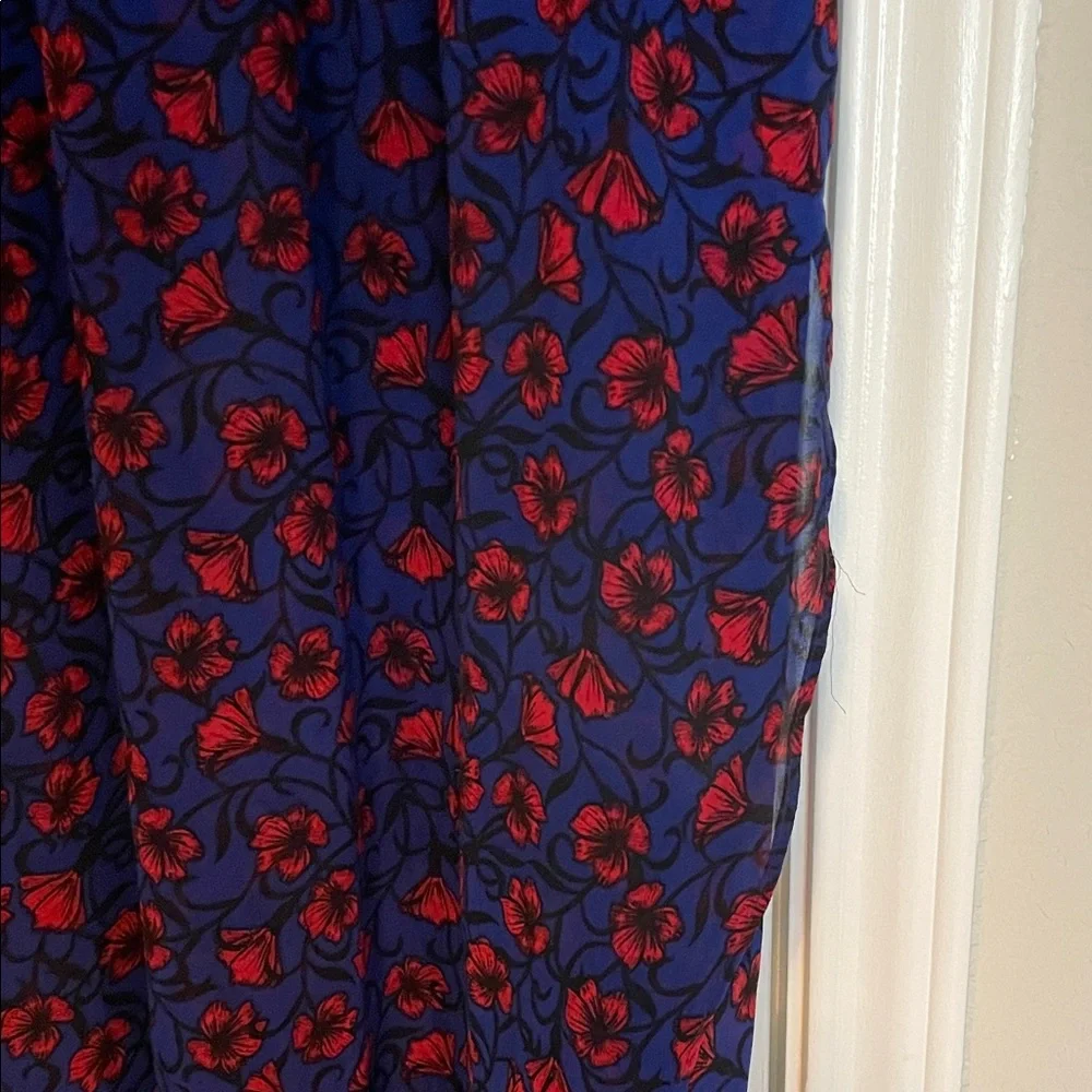Disney Blue Maxi Dress with Red Floral Print - Picture 5 of 14